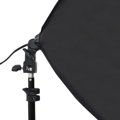 vidaXL Komplet za fotografski studio s softbox svetilkami in ozadjem