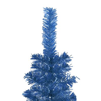 vidaXL Ozka novoletna jelka modra 120 cm