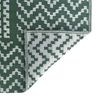 vidaXL Zunanji preproga ARAKIL Zelena in bela 300 x 400 cm PP