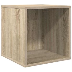 vidaXL &Scaron;katla za vinilne albume Sonoma hrast 37 x 36,5 x 38 cm