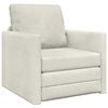 vidaXL Sofa postelja krema 74 x 77 x 81 cm Žamet