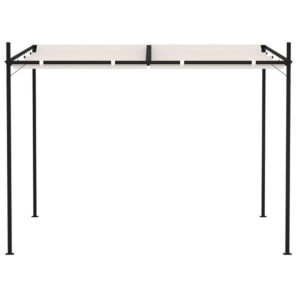 vidaXL Paviljon z zložljivo streho 300x300x233 cm krem
