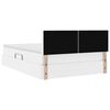 vidaXL Postelja z dodatnim prostorom za shranjevanje in LED osvetlitvijo