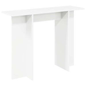 vidaXL Konzolna miza Bela 100 x 30 x 75 cm Inženirski les