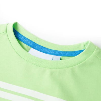 Otroška majica s kratkimi rokavi neon zelena 92