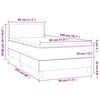 vidaXL Box spring postelja z vzmetnico bela 80x200 cm umetno usnje