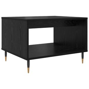 vidaXL Klubska miza Črni hrast 60 x 50 x 40 cm Konstruiran les