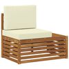 vidaXL Zunanji konec kavča Naravna 91 x 63 x 73 cm Masiven les akacije