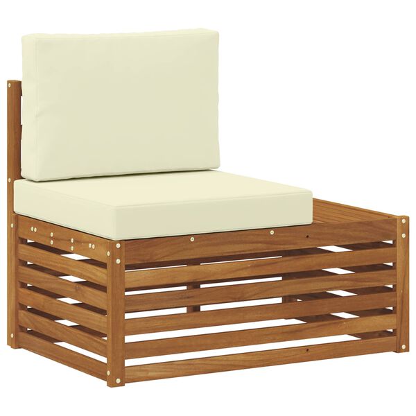 vidaXL Zunanji konec kavča Naravna 91 x 63 x 73 cm Masiven les akacije