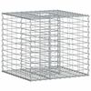 vidaXL Gabionska dvignjena postelja 60 x 60 x 55 cm Pocinkano jeklo
