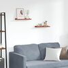 vidaXL Stenska polica 2 pcs Rdeča 40 x 9 x 3 cm Konstruiran les
