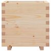 vidaXL Vrtno cvetlično korito 50x50x49,5 cm trdna borovina