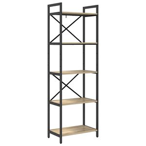 vidaXL Knjižna polica 5 ravni 56 x 34 x 171 cm Inženirski les