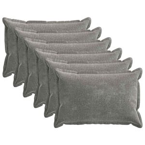 vidaXL Prevleka za blazino 6 pcs HOUTEN Temno siva 40 x 60 cm