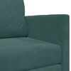 vidaXL Sofa postelja 110cm Temno zelena Žamet
