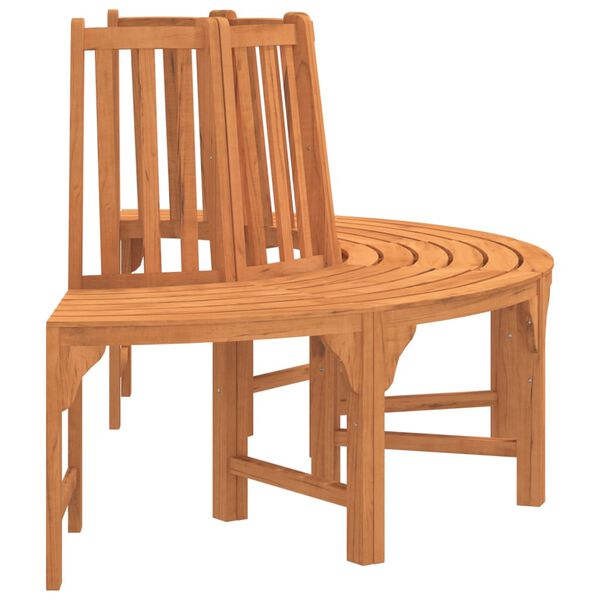 vidaXL Polkrožna klop za okrog drevesa &Oslash;208 cm trden evkaliptusov les