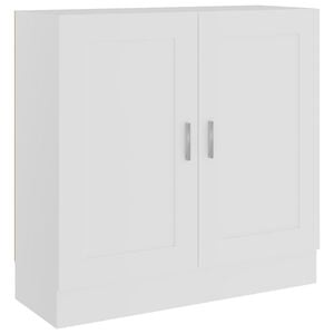 vidaXL Knjižna omara bela 82,5x30,5x80 cm iverna plo&scaron;ča