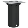 vidaXL Zunanja vgradna svetilka kvadrat črna 10,5x10,5 cm lit aluminij
