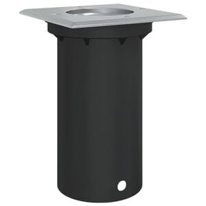 vidaXL Zunanja vgradna svetilka kvadrat črna 10,5x10,5 cm lit aluminij