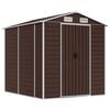 vidaXL Vrtna lopa rjava 191x215x198 cm pocinkano jeklo