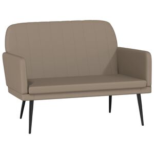 vidaXL Klop kapučino 107x80x81 cm umetno usnje