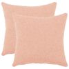vidaXL Prevleka za blazino 2 pcs HEERLEN Roza 50 x 50 cm Boucl&eacute;