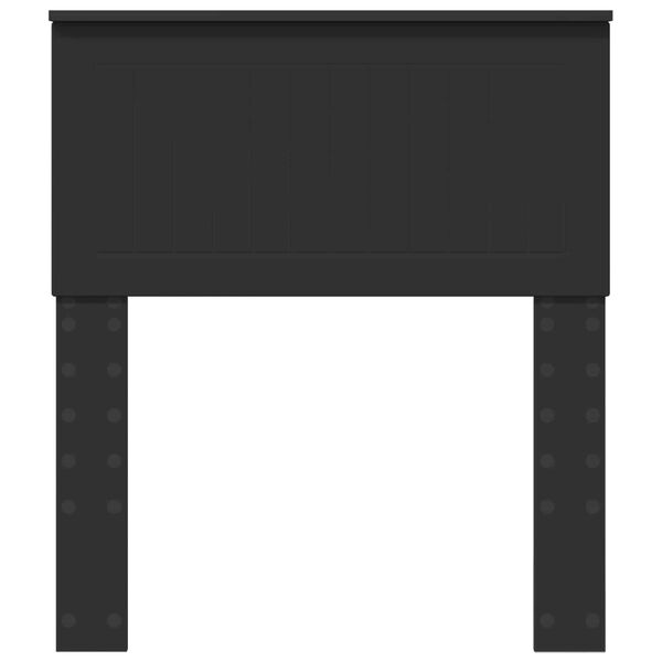 vidaXL Vzglavje Črna Orehovina 75 cm Konstruiran les