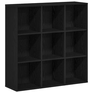 vidaXL Knjižna omara črn hrast 98x29x97,5 cm inženirski les