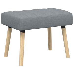 vidaXL Bench z kanalnim oblazinjenjem Svetlo siva 60 x 40 x 45 cm