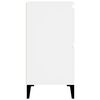 vidaXL Komoda bela 60x35x70 cm inženirski les