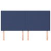vidaXL Vzglavje postelje modro 160x5x118/128 cm blago