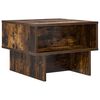 vidaXL Klubska miza Dimljeni oreh 48 x 46 x 35 cm Konstruiran les