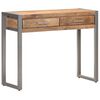 vidaXL Konzolna mizica 95x35x75 cm trden mangov les