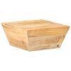 vidaXL Klubska mizica V-oblike 66x66x30 cm trden mangov les