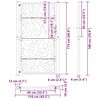 vidaXL Vrtna vrata črna 100x175 cm jeklena lahka oblika