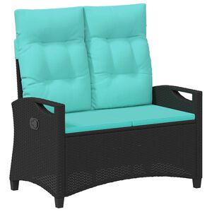 vidaXL Vrtna klop z blazino 105 x 60 x 112 cm jeklo