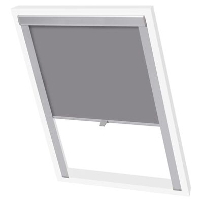 vidaXL Senčilo za zatemnitev okna sive barve C04