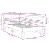 vidaXL Knjižna postelja brez leži&scaron;ča bela 90x200 cm trdna borovina