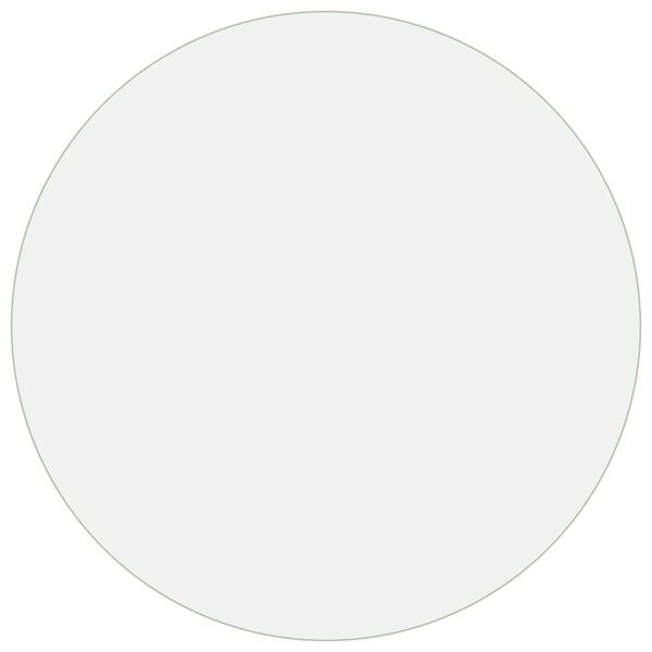 vidaXL Zaščita za mizo mat Ø 90 cm 2 mm PVC