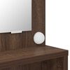 vidaXL Toaletne mize za spalnice Rjav hrast 80 x 39,6 x 135 cm