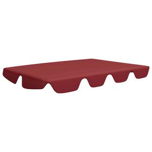 vidaXL Streha za vrtno gugalnico vinsko rdeča 150/130x105/70 cm