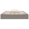vidaXL Otomanski posteljni okvir brez vzmetnice taupe 140x190 cm blago