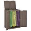 vidaXL Ko&scaron; za smeti z 2 vrati rjav 65x45x88 cm PP