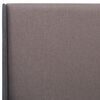 vidaXL Posteljni okvir taupe blago 100x200 cm