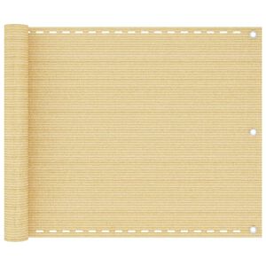 vidaXL Balkonsko platno bež 75x300 cm HDPE