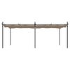 vidaXL Pergola s pomično streho taupe 589x292x230 cm