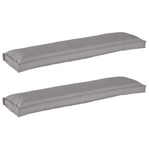 vidaXL Set blazin za palete 2 kos Oxford blago Siva 150 x 40 x 8 cm