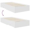 vidaXL Konstrukcija postelje Bela 100 x 200 cm Konstruiran les