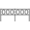 vidaXL Kovinsko posteljno vzglavje črno 200 cm
