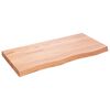 vidaXL Kopalni&scaron;ki pult svetlo rjav 100x50x(2-6) cm obdelan trden les